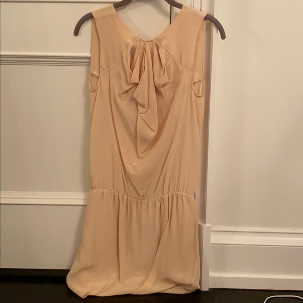 Maje light pink silk dress